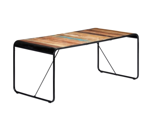 Mesa de comedor de madera maciza reciclada 180x90x76 cm