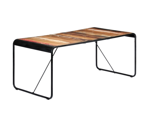 Mesa de comedor de madera maciza reciclada 180x90x76 cm