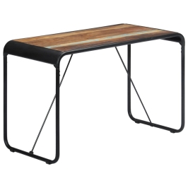 Mesa de comedor de madera maciza reciclada 118x60x76 cm