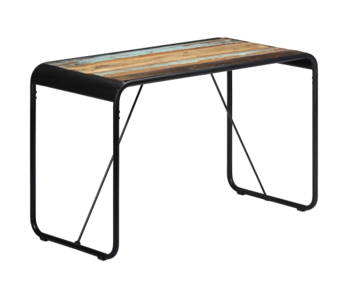 Mesa de comedor de madera maciza reciclada 118x60x76 cm