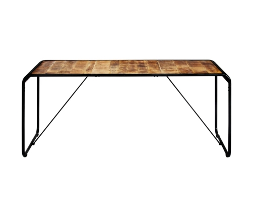 Mesa de comedor de madera maciza de mango rugosa 180x90x76 cm