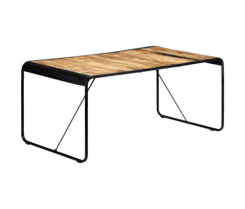 Mesa de comedor de madera maciza de mango rugosa 180x90x76 cm