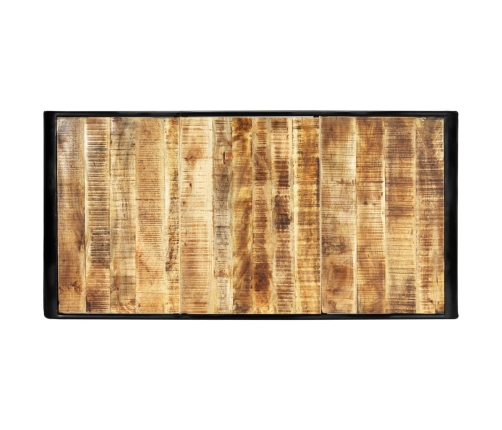 Mesa de comedor de madera maciza de mango rugosa 180x90x76 cm