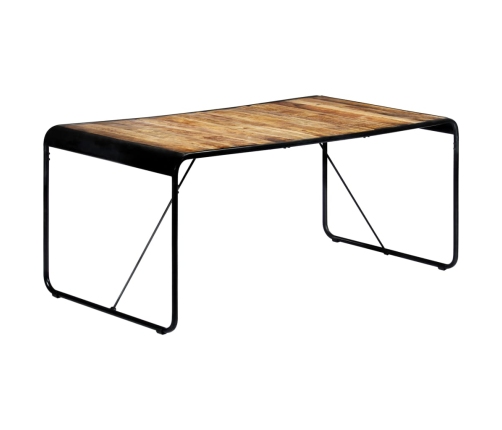 Mesa de comedor de madera maciza de mango rugosa 180x90x76 cm