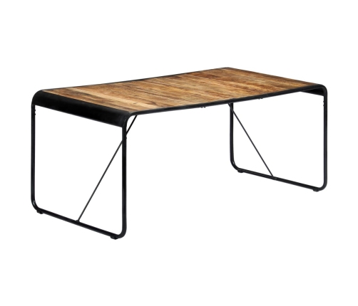 Mesa de comedor de madera maciza de mango rugosa 180x90x76 cm