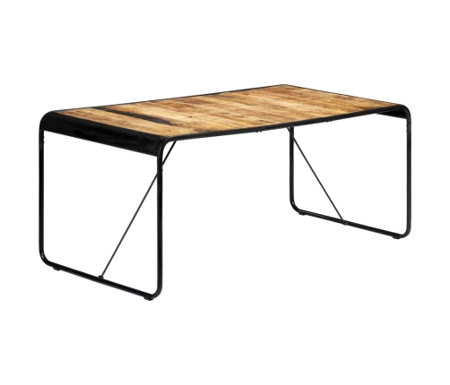 Mesa de comedor de madera maciza de mango rugosa 180x90x76 cm