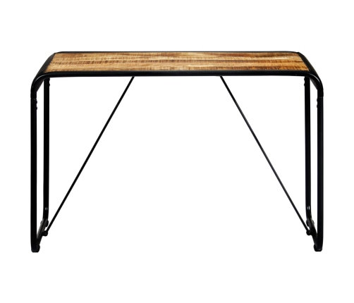 Mesa de comedor madera maciza de mango rugosa 118x60x76 cm