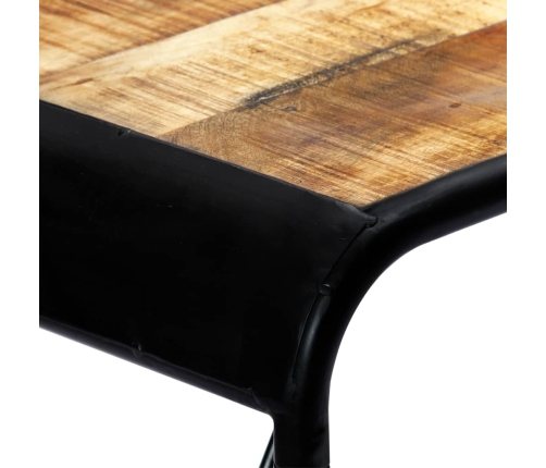 Mesa de comedor madera maciza de mango rugosa 118x60x76 cm