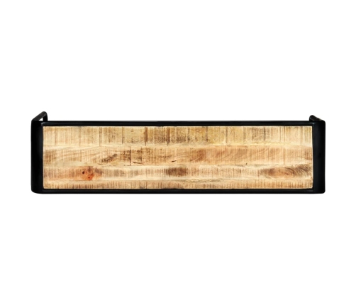 vidaXL Mesa consola de madera maciza de mango sin tratar 140x35x76 cm