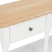 Mesa consola de MDF blanca 120x30x76 cm