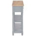 vidaXL Mesa consola de MDF gris 120x30x76 cm