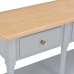 Mesa consola de MDF gris 120x30x76 cm