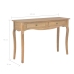 vidaXL Mesa consola con 2 cajones de madera maciza de pino 120x35x76cm