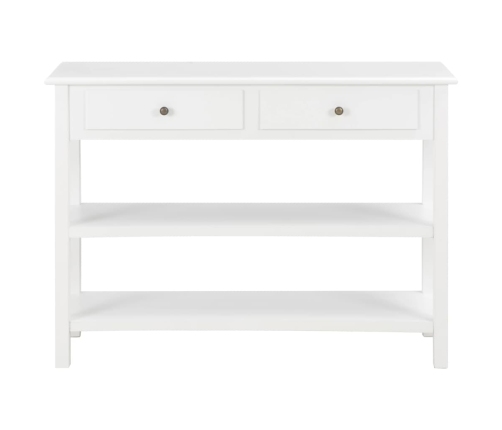 Aparador de MDF blanco 110x35x80 cm