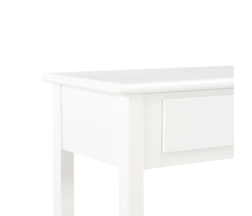 Aparador de MDF blanco 110x35x80 cm