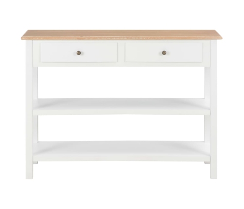 Aparador de MDF 110x35x80 cm blanco