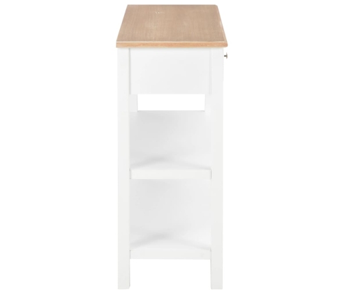 Aparador de MDF 110x35x80 cm blanco