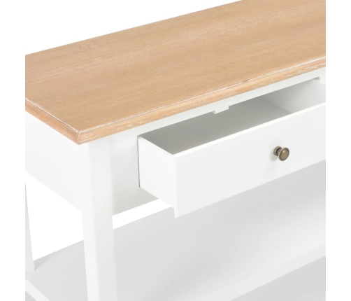 Aparador de MDF 110x35x80 cm blanco