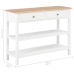 Aparador de MDF 110x35x80 cm blanco