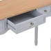 Mesa consola tocador con 3 cajones gris