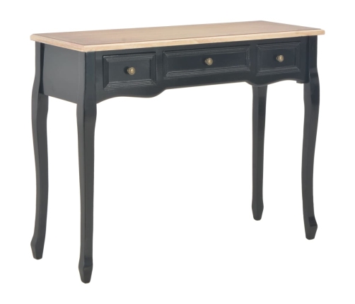 280046  Dressing Console Table with 3 Drawers Black