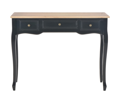 280046  Dressing Console Table with 3 Drawers Black