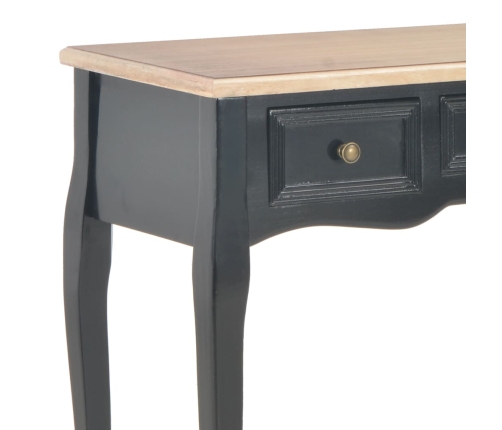 280046  Dressing Console Table with 3 Drawers Black