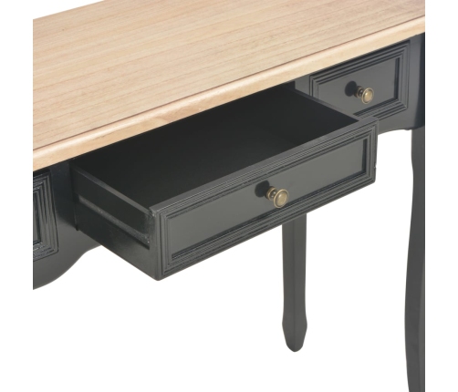 280046  Dressing Console Table with 3 Drawers Black