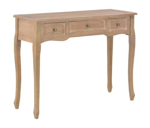 280047  Dressing Console Table with 3 Drawers Brown