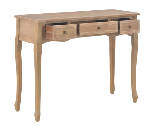 280047  Dressing Console Table with 3 Drawers Brown