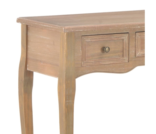 280047  Dressing Console Table with 3 Drawers Brown