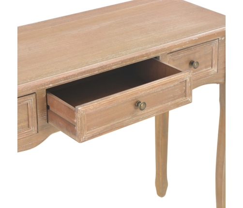 280047  Dressing Console Table with 3 Drawers Brown