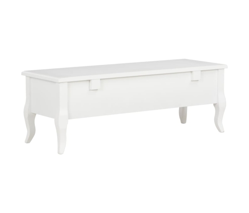 Mueble para TV de madera blanco 100x35x35 cm