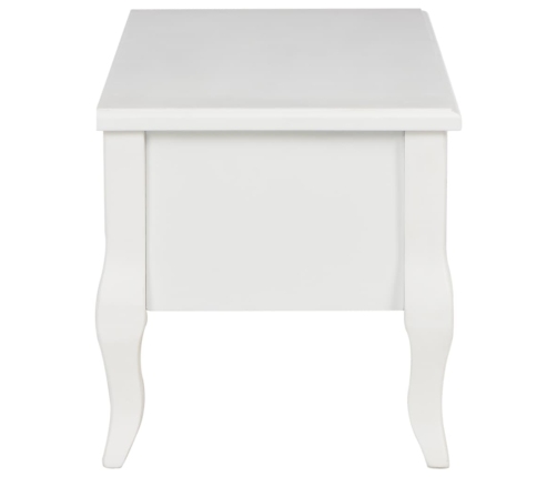 Mueble para TV de madera blanco 100x35x35 cm