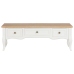 Mueble para TV de madera blanco 100x35x35 cm