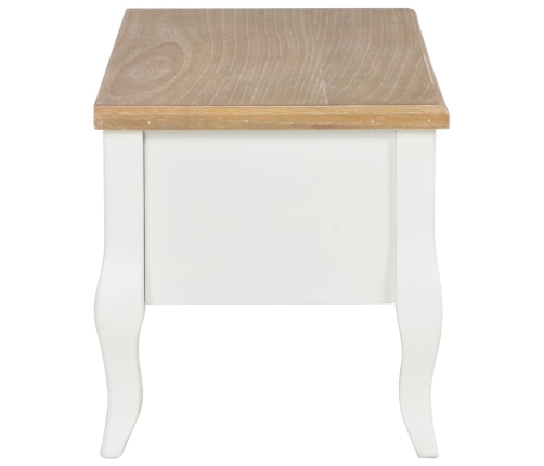 Mueble para TV de madera blanco 100x35x35 cm