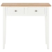 Mesa consola tocador de madera blanca 79x30x74 cm