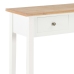 Mesa consola tocador de madera blanca 79x30x74 cm