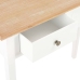 Mesa consola tocador de madera blanca 79x30x74 cm