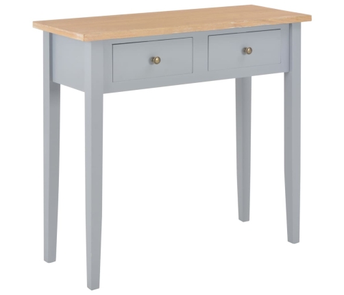 Mesa consola tocador de madera gris 79x30x74 cm