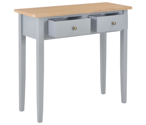 Mesa consola tocador de madera gris 79x30x74 cm