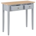 Mesa consola tocador de madera gris 79x30x74 cm