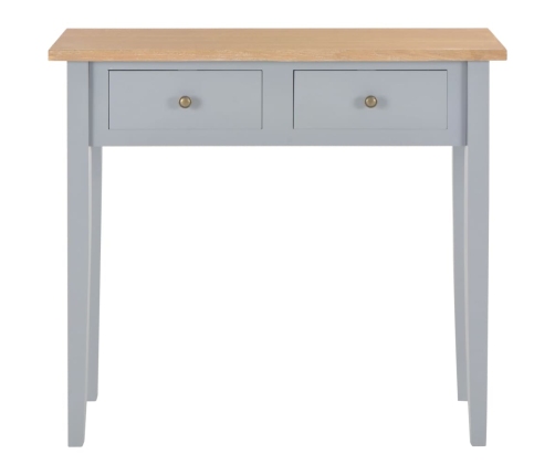 Mesa consola tocador de madera gris 79x30x74 cm