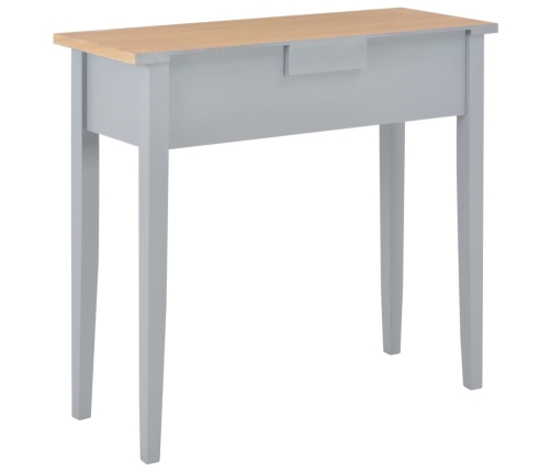 Mesa consola tocador de madera gris 79x30x74 cm