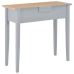 Mesa consola tocador de madera gris 79x30x74 cm