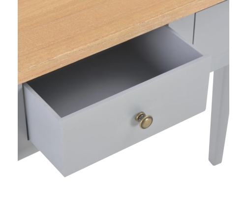 Mesa consola tocador de madera gris 79x30x74 cm