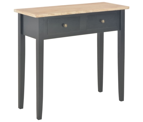 Mesa consola tocador de madera negra 79x30x74 cm