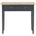 Mesa consola tocador de madera negra 79x30x74 cm