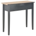 Mesa consola tocador de madera negra 79x30x74 cm