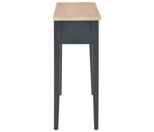 Mesa consola tocador de madera negra 79x30x74 cm